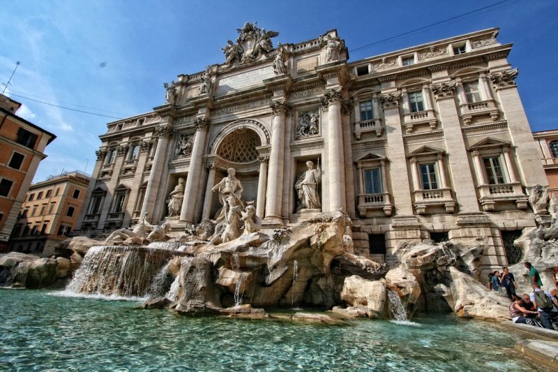 Фото фонтана Треви в городе Рим