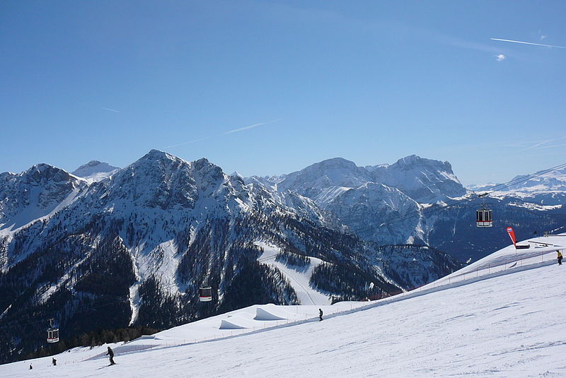 Итальянский горнолыжный курорт Кронплатц