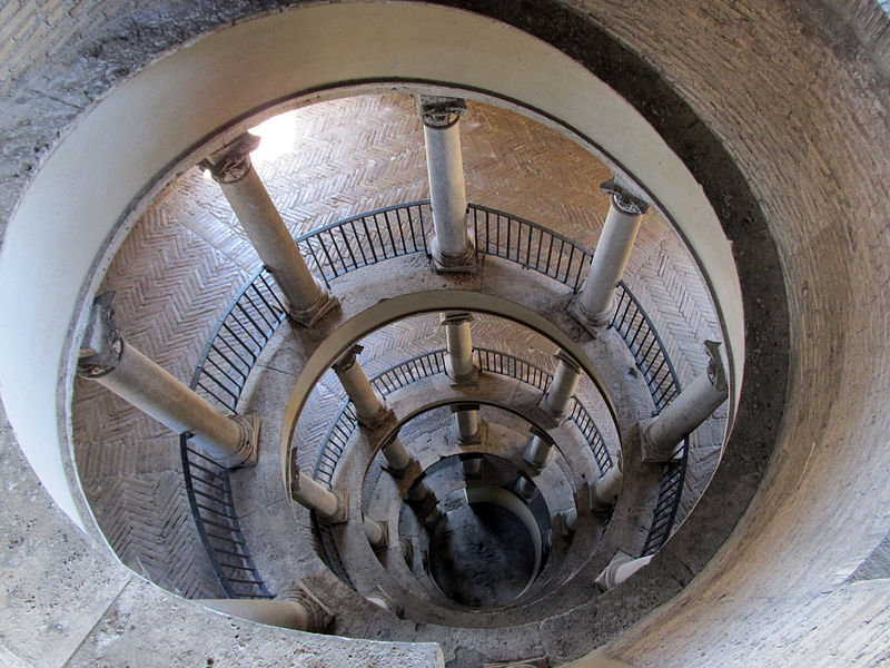 Фото лестницы Браманте в Ватикане