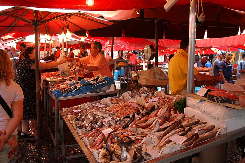 Рынки в сицилийском городе Катания