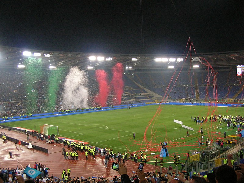 Вид на Олимпийский стадион в Риме