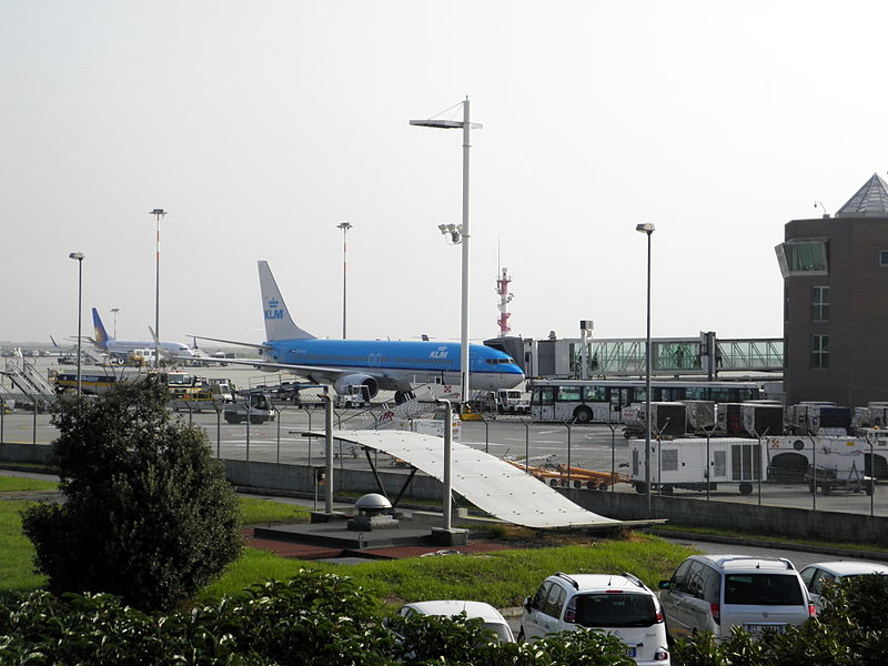 Самолеты в аэропорту Марко Поло в Венеции