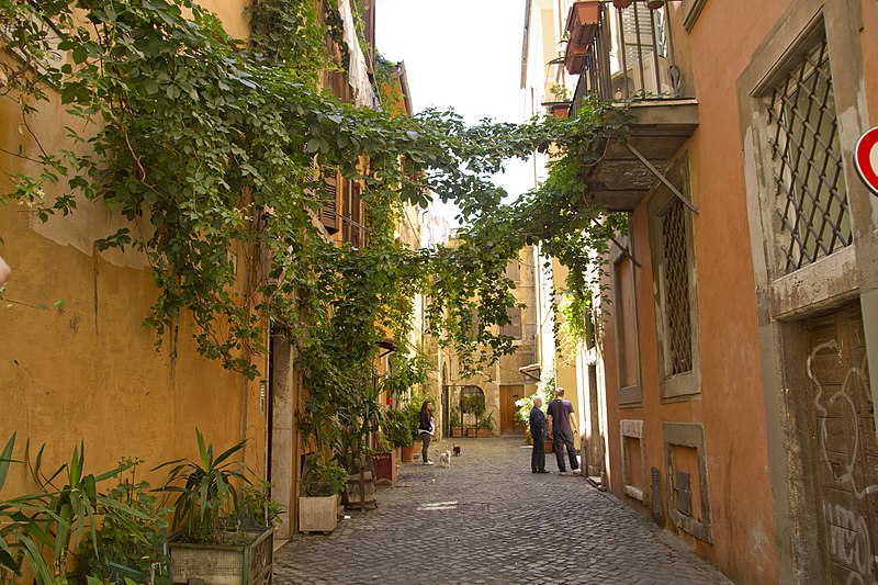 Прогулка по району Трастевере в Риме
