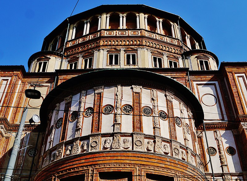 Церковь Санта-Мария-делле-Грацие в итальянском городе Милан