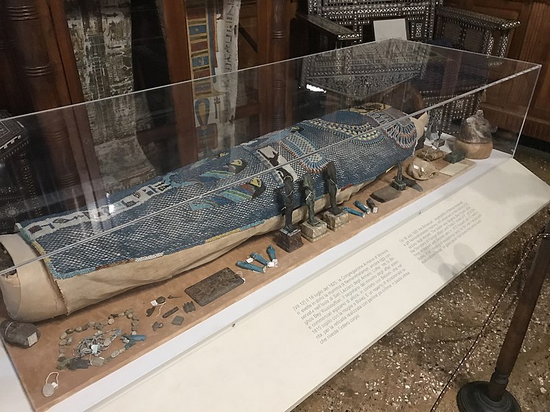 Египетская мумия в музее на острове Сан-Лаззаро-дельи-Армени