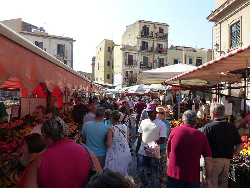 Продуктовый рынок в Палермо