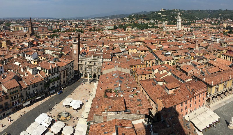 Панорама итальянского города Верона