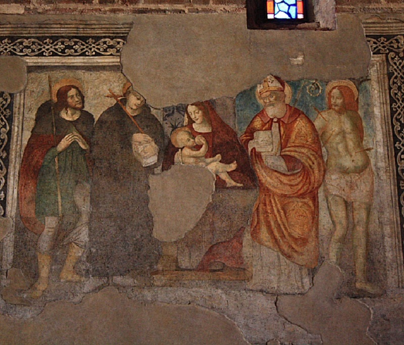 Фрески в церкви San Cristoforo sul Naviglio в Милане