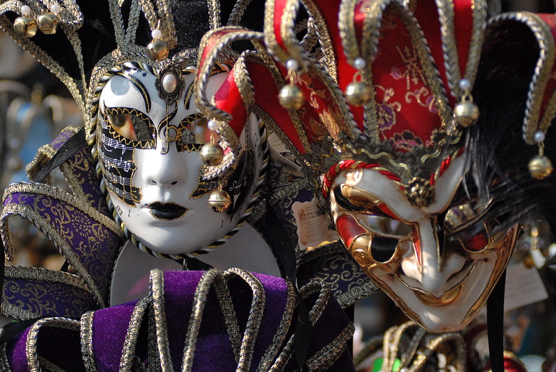Маски на Венецианском карнавале