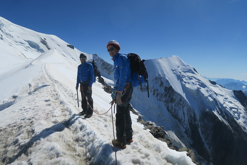 Восхождение альпинистов на гору Монблан