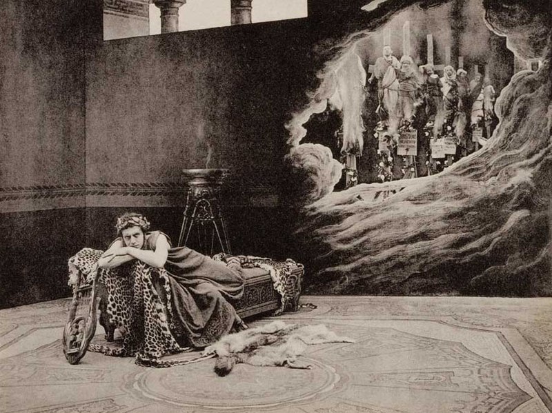 Кадр из итальянского фильма Нерон 1909 года